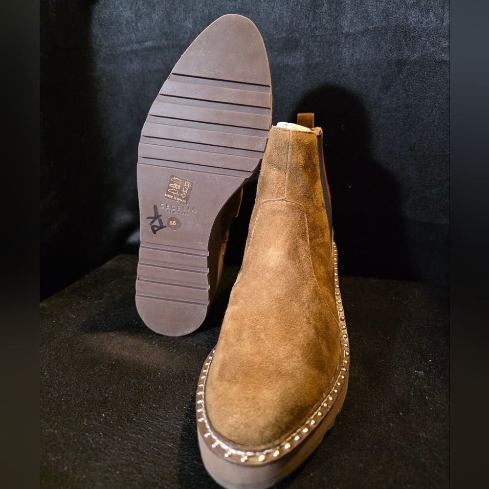 Cecelia New York Tan Ankle Boots Womens 8 - Picture 8 of 9